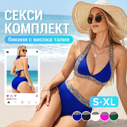 🏖️ секси бански костюм с V-образно деколте👙