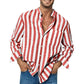 🌷Limited Time 58% OFF💞Men's Casual Stylish Striped Long-Sleeve Shirt