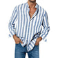 🌷Limited Time 58% OFF💞Men's Casual Stylish Striped Long-Sleeve Shirt