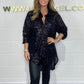Дамски модерен хлабав Fit Sequin блуза 5.16