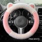 Universal Non-slip Soft Cute Cat Ears Plush Steering Wheel Cover-🎁Early Christmas sale - 49% off🎅