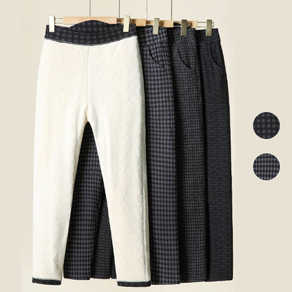 Топли дамски панталони с удебелен участък