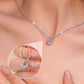 Elegant Round-Cut Pendant Necklace with Shimmering Chain