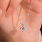 Elegant Round-Cut Pendant Necklace with Shimmering Chain