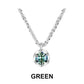 Elegant Round-Cut Pendant Necklace with Shimmering Chain