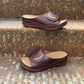 Peep Toe издълбани ортопедични чехли