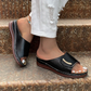 Peep Toe издълбани ортопедични чехли
