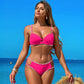 👙Дженски едноцветен бански костюм с дантела💞