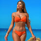 👙Дженски едноцветен бански костюм с дантела💞