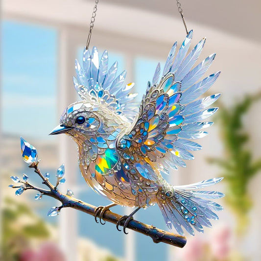 🔥Гореща продажба 🐦✨ Кристално небе Синя птица за оцветяване Арт декорация