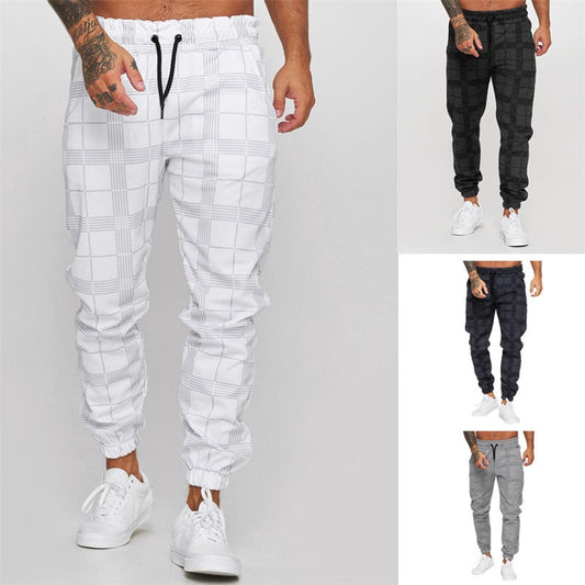 Men\'s Plaid Casual Pants