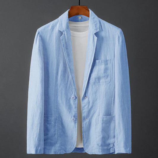 Minimalist Linen Blazer